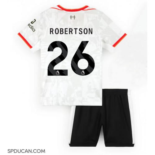 Dječji Nogometni Dres Liverpool Andrew Robertson #26 Rezervni 2024-25 Kratak Rukav (+ Kratke hlače)